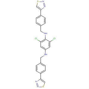 601492-96-0  1,4-Benzenediamine,2,6-dichloro-N,N'-bis[[4-(1,2,3-thiadiazol-4-yl)phenyl]methyl]-