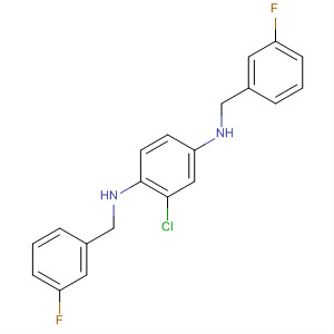 601493-11-2  1,4-Benzenediamine, 2-chloro-N,N'-bis[(3-fluorophenyl)methyl]-