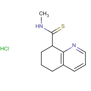 60169-64-4  8-Quinolinecarbothioamide, 5,6,7,8-tetrahydro-N-methyl-,monohydrochloride