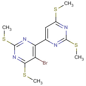 60186-88-1  4,4'-Bipyrimidine, 5-bromo-2,2',6,6'-tetrakis(methylthio)-