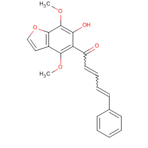 602305-32-8  2,4-Pentadien-1-one,1-(6-hydroxy-4,7-dimethoxy-5-benzofuranyl)-5-phenyl-