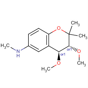 602331-94-2  2H-1-Benzopyran-6-amine, 3,4-dihydro-3,4-dimethoxy-N,2,2-trimethyl-,(3R,4S)-rel-