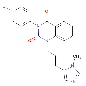 602334-53-2  2,4(1H,3H)-Quinazolinedione,3-(4-chlorophenyl)-1-[3-(1-methyl-1H-imidazol-5-yl)propyl]-