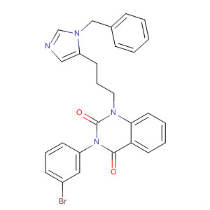 602334-64-5  2,4(1H,3H)-Quinazolinedione,3-(3-bromophenyl)-1-[3-[1-(phenylmethyl)-1H-imidazol-5-yl]propyl]-