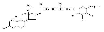 60237-69-6  b-D-Glucopyranoside, (3b,5b,22a,25S)-3,22-dihydroxyfurostan-26-yl (9CI)