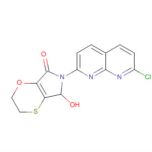 60248-43-3  7H-1,4-Oxathiino[2,3-c]pyrrol-7-one,6-(7-chloro-1,8-naphthyridin-2-yl)-2,3,5,6-tetrahydro-5-hydroxy-