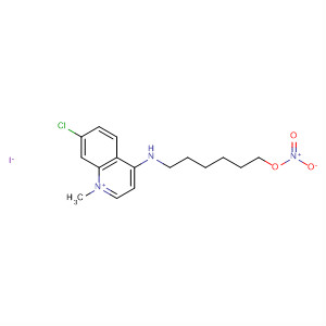 60297-27-0  Quinolinium, 7-chloro-1-methyl-4-[[6-(nitrooxy)hexyl]amino]-, iodide