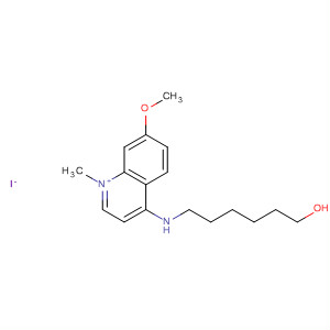 60297-28-1  Quinolinium, 4-[(6-hydroxyhexyl)amino]-7-methoxy-1-methyl-, iodide