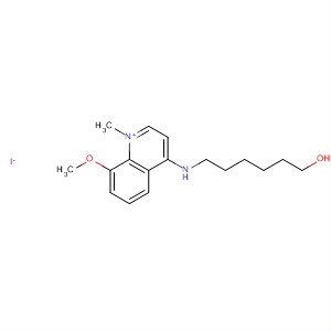 60297-30-5  Quinolinium, 4-[(6-hydroxyhexyl)amino]-8-methoxy-1-methyl-, iodide