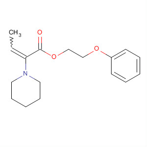 60359-46-8  1-Piperidineacetic acid, a-ethylidene-, 2-phenoxyethyl ester