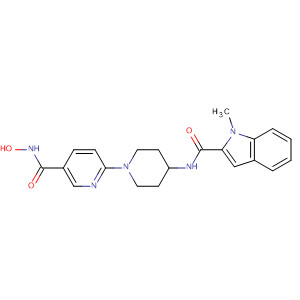 603955-70-0  1H-Indole-2-carboxamide,N-[1-[5-[(hydroxyamino)carbonyl]-2-pyridinyl]-4-piperidinyl]-1-methyl-