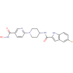 603955-71-1  1H-Indole-2-carboxamide,5-fluoro-N-[1-[5-[(hydroxyamino)carbonyl]-2-pyridinyl]-4-piperidinyl]-