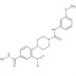 603965-18-0  1-Piperazinecarboxamide,4-[4-[(hydroxyamino)carbonyl]-2-nitrophenyl]-N-(3-methoxyphenyl)-
