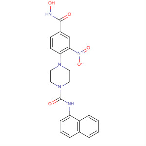 603965-20-4  1-Piperazinecarboxamide,4-[4-[(hydroxyamino)carbonyl]-2-nitrophenyl]-N-1-naphthalenyl-