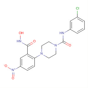 603965-22-6  1-Piperazinecarboxamide,N-(3-chlorophenyl)-4-[2-[(hydroxyamino)carbonyl]-4-nitrophenyl]-
