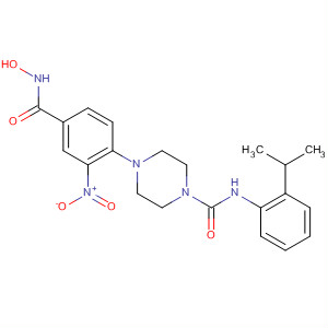 603965-26-0  1-Piperazinecarboxamide,4-[4-[(hydroxyamino)carbonyl]-2-nitrophenyl]-N-[2-(1-methylethyl)phenyl]-