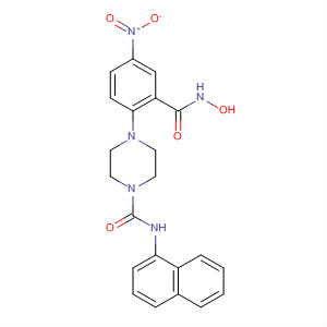 603965-40-8  1-Piperazinecarboxamide,4-[2-[(hydroxyamino)carbonyl]-4-nitrophenyl]-N-1-naphthalenyl-