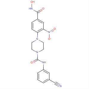 603965-42-0  1-Piperazinecarboxamide,N-(3-cyanophenyl)-4-[4-[(hydroxyamino)carbonyl]-2-nitrophenyl]-
