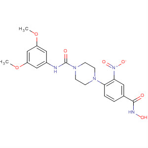 603965-65-7  1-Piperazinecarboxamide,N-(3,5-dimethoxyphenyl)-4-[4-[(hydroxyamino)carbonyl]-2-nitrophenyl]-