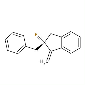603985-50-8  1H-Indene, 2-fluoro-2,3-dihydro-1-methylene-2-(phenylmethyl)-, (2R)-