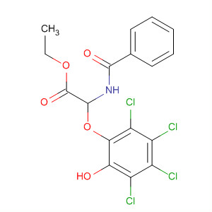 60422-81-3  Acetic acid, (benzoylamino)(2,3,4,5-tetrachloro-6-hydroxyphenoxy)-,ethyl ester