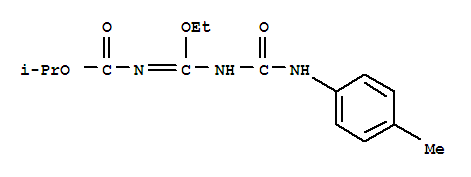 60632-10-2  Carbamic acid,[ethoxy[[[(4-methylphenyl)amino]carbonyl]amino]methylene]-, 1-methylethyl ester(9CI)