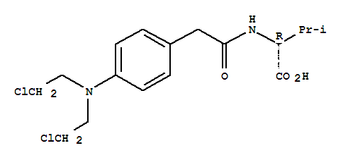 61339-77-3  D-Valine,N-[[4-[bis(2-chloroethyl)amino]phenyl]acetyl]- (9CI)