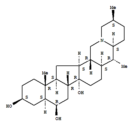 61950-74-1  Cevane-3,6,14-triol, (3b,5a,6b)- (9CI)