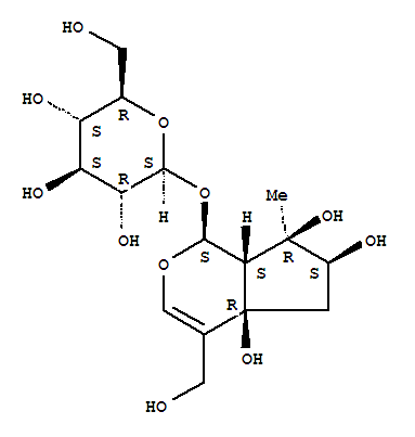 63911-29-5  b-D-Glucopyranoside,(1S,4aR,6S,7R,7aS)-1,4a,5,6,7,7a-hexahydro-4a,6,7-trihydroxy-4-(hydroxymethyl)-7-methylcyclopenta[c]pyran-1-yl