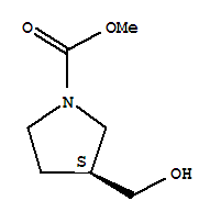 639491-62-6  1-Pyrrolidinecarboxylicacid, 3-(hydroxymethyl)-, methyl ester, (3S)-