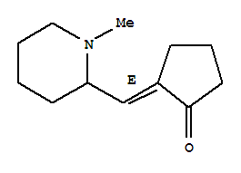 639821-18-4  Cyclopentanone,2-[(1-methyl-2-piperidinyl)methylene]-, (2E)-