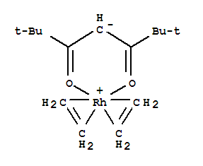 64466-15-5  Rhodium, bis(h2-ethene)(2,2,6,6-tetramethyl-3,5-heptanedionato-kO,kO')- (9CI)