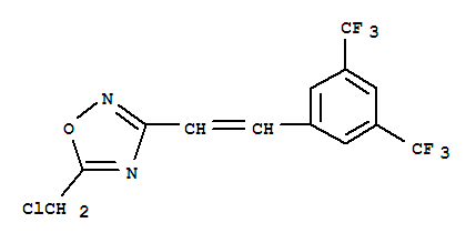 646989-58-4  1,2,4-Oxadiazole,3-[2-[3,5-bis(trifluoromethyl)phenyl]ethenyl]-5-(chloromethyl)-