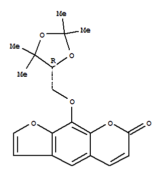 64790-68-7  7H-Furo[3,2-g][1]benzopyran-7-one,9-[[(4R)-2,2,5,5-tetramethyl-1,3-dioxolan-4-yl]methoxy]-