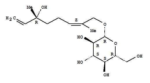 64813-08-7  b-D-Glucopyranoside,(2Z,6R)-6-hydroxy-2,6-dimethyl-2,7-octadienyl (9CI)