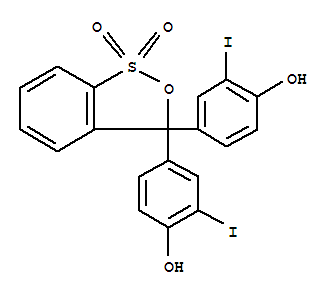 66543-49-5  Phenol,4,4'-(1,1-dioxido-3H-2,1-benzoxathiol-3-ylidene)bis[2-iodo- (9CI)