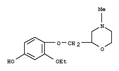 69579-95-9  Phenol,3-ethoxy-4-[(4-methyl-2-morpholinyl)methoxy]-
