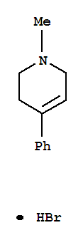 69675-06-5  Pyridine,1,2,3,6-tetrahydro-1-methyl-4-phenyl-, hydrobromide (1:1)