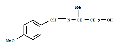 697763-69-2  1-Propanol,2-[[(4-methoxyphenyl)methylene]amino]-