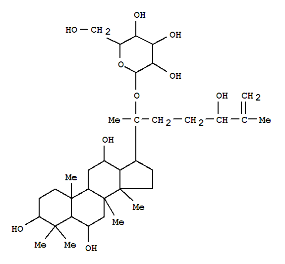 69987-14-0  b-D-Glucopyranoside, (3b,6a,12b)-3,6,12,24-tetrahydroxydammar-25-en-20-yl