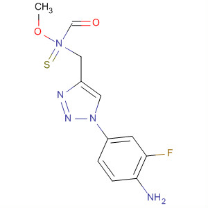 797783-87-0  Carbamothioic acid,[[1-(4-amino-3-fluorophenyl)-1H-1,2,3-triazol-4-yl]methyl]-, O-methylester