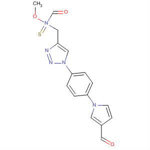 797783-89-2  Carbamothioic acid,[[1-[4-(3-formyl-1H-pyrrol-1-yl)phenyl]-1H-1,2,3-triazol-4-yl]methyl]-,O-methyl ester