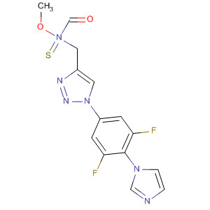 797783-96-1  Carbamothioic acid,[[1-[3,5-difluoro-4-(1H-imidazol-1-yl)phenyl]-1H-1,2,3-triazol-4-yl]methyl]-, O-methyl ester