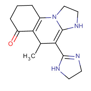 79823-09-9  Imidazo[1,2-a]quinolin-6(1H)-one,4-(4,5-dihydro-1H-imidazol-2-yl)-2,3,5,7,8,9-hexahydro-5-methyl-
