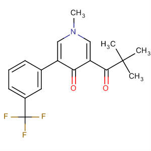 79877-58-0  4(1H)-Pyridinone,3-(2,2-dimethyl-1-oxopropyl)-1-methyl-5-[3-(trifluoromethyl)phenyl]-