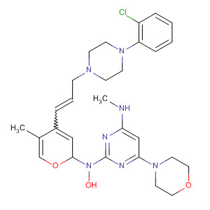 799789-19-8  4-Pyrimidinamine,2-[4-[3-[4-(2-chlorophenyl)-1-piperazinyl]-1-propenyl]-5-methyl-1H-pyrazol-1-yl]-N-methyl-6-(4-morpholinyl)-