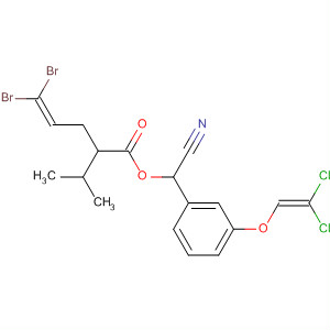 79994-93-7  4-Pentenoic acid, 5,5-dibromo-2-(1-methylethyl)-,cyano[3-[(2,2-dichloroethenyl)oxy]phenyl]methyl ester