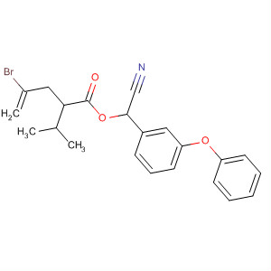 79994-98-2  4-Pentenoic acid, 4-bromo-2-(1-methylethyl)-,cyano(3-phenoxyphenyl)methyl ester