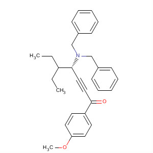 780782-43-6  2-Heptyn-1-one,4-[bis(phenylmethyl)amino]-5-ethyl-1-(4-methoxyphenyl)-, (4S)-