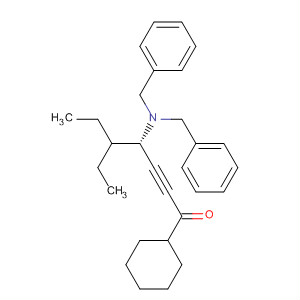 780782-63-0  2-Heptyn-1-one, 4-[bis(phenylmethyl)amino]-1-cyclohexyl-5-ethyl-, (4S)-